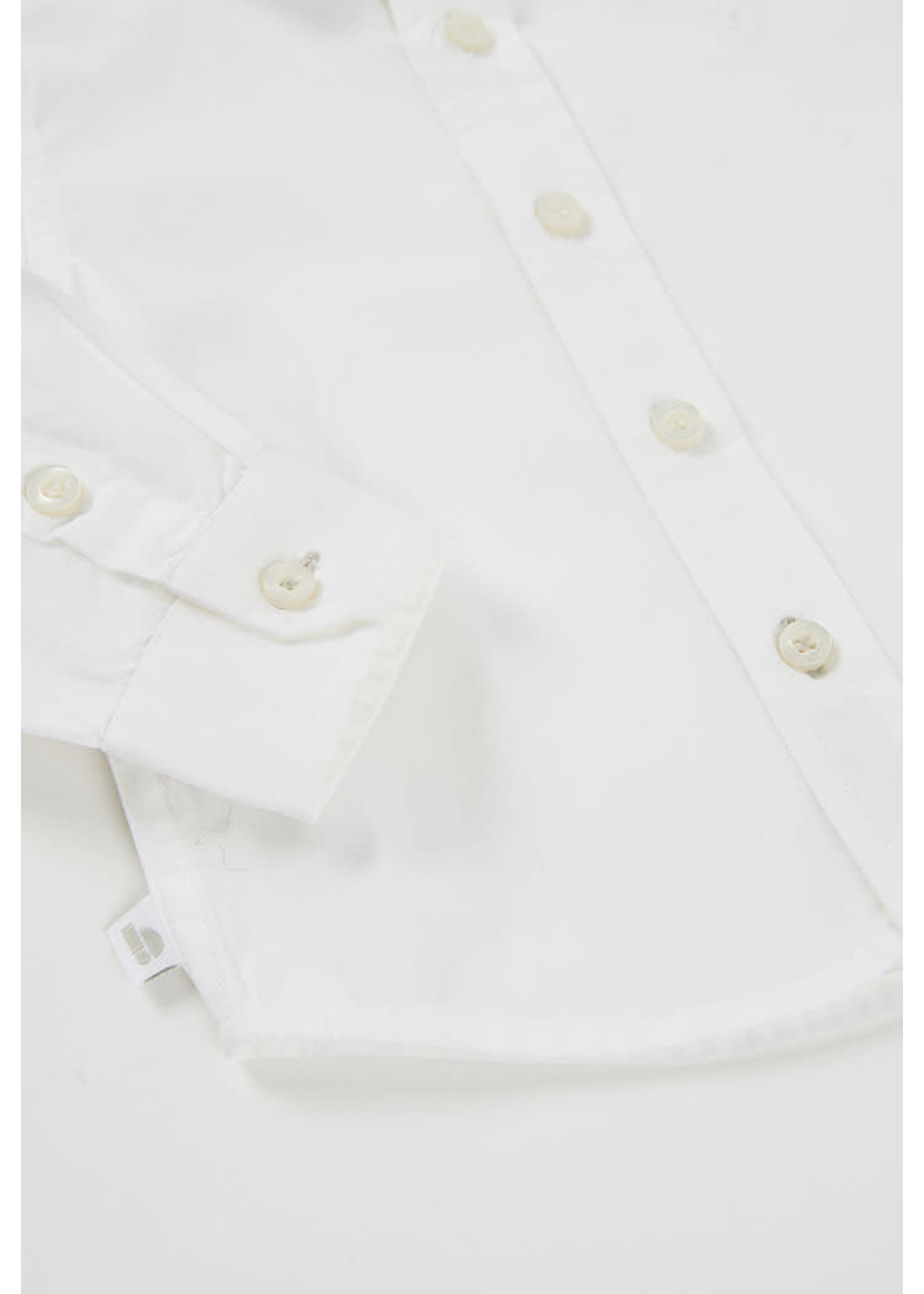 Boboli Boboli Oxford long sleeves shirt for boy -BCI white 864008