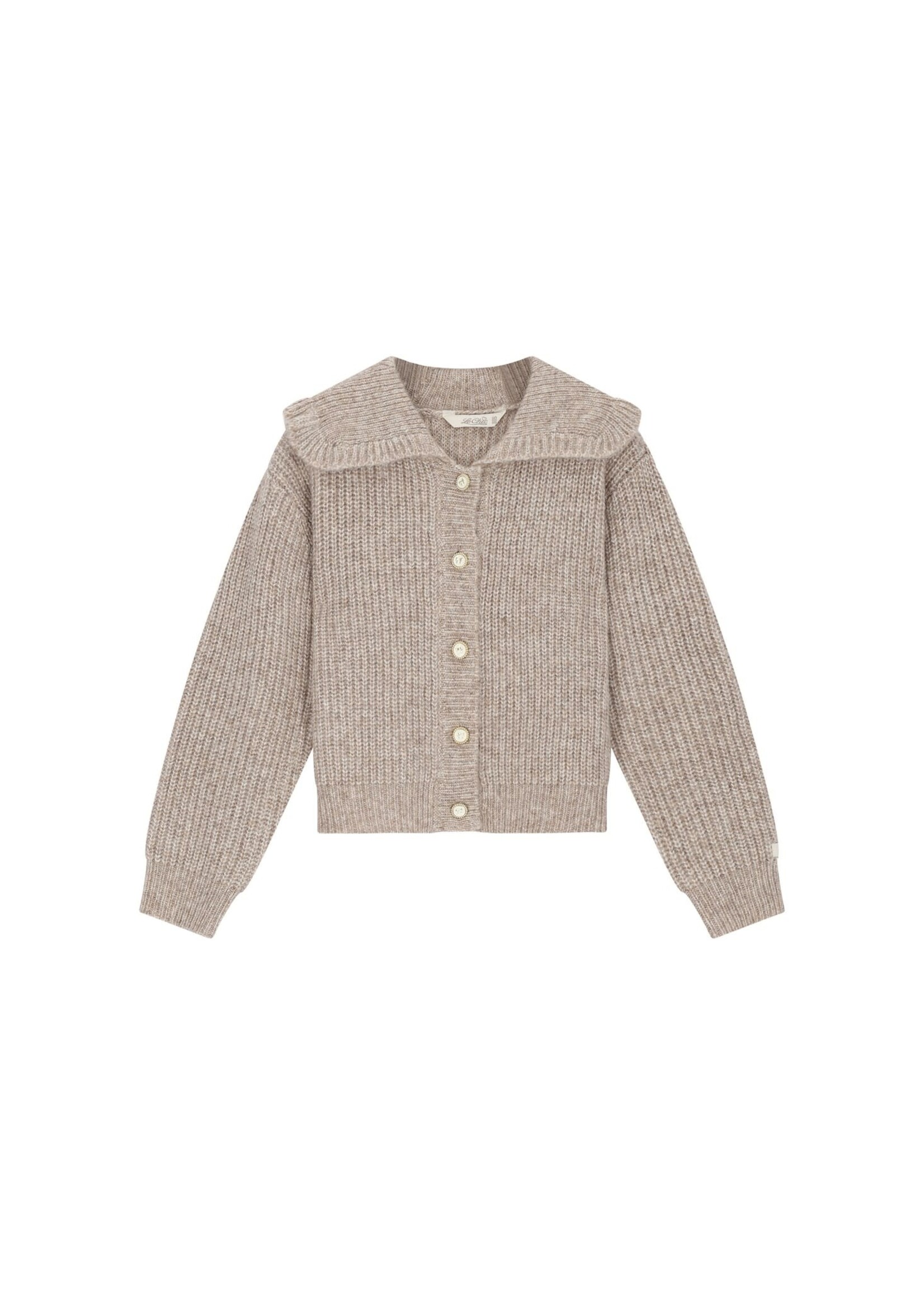 Le Chic Le Chic beige collar cardigan