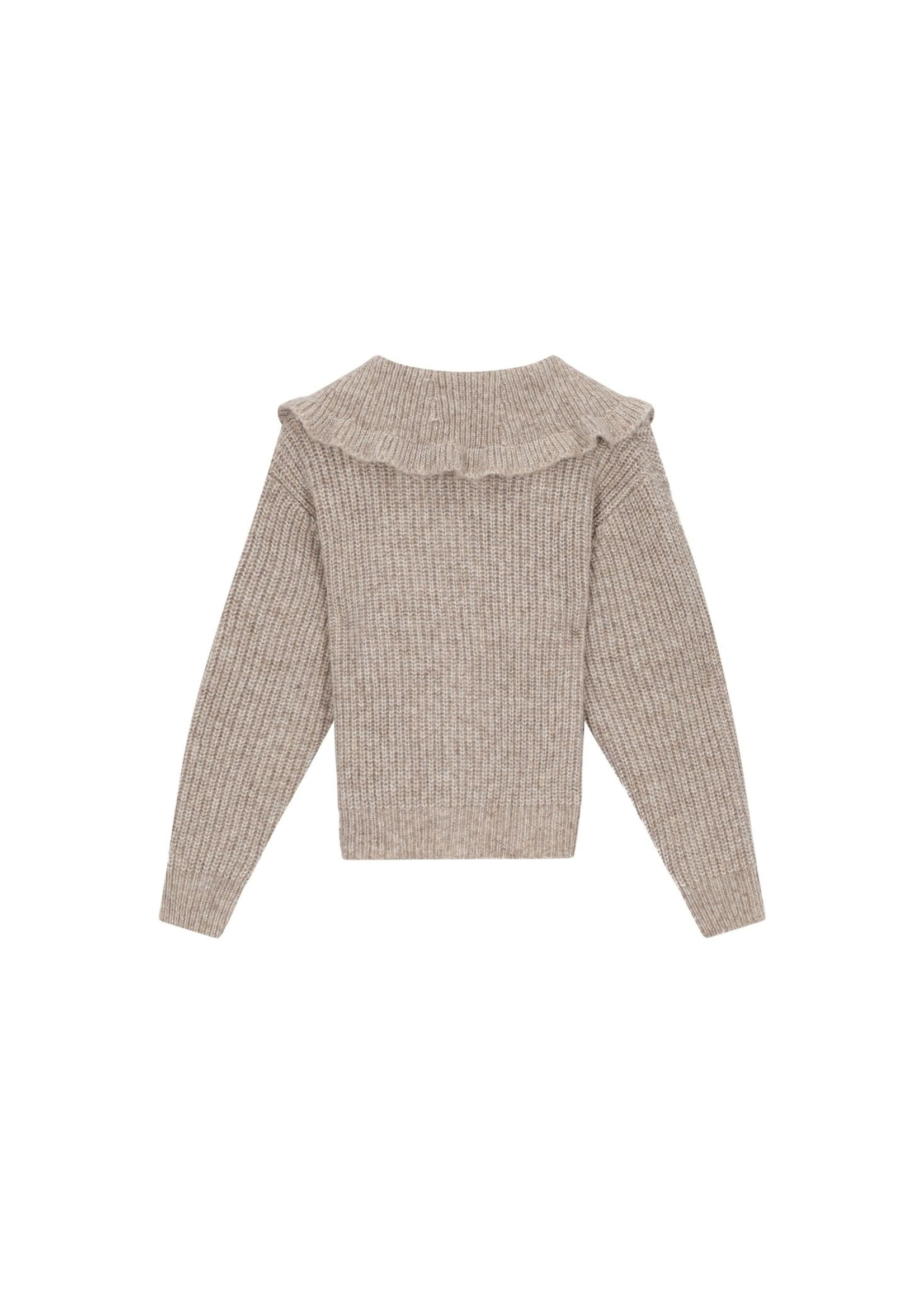 Le Chic Le Chic beige collar cardigan