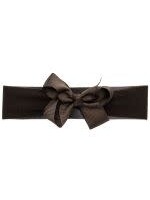 Siena Siena Haarband breed bruin met strik