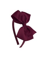 Siena  haarband bordeaux met strik 11,5 x 8 cm