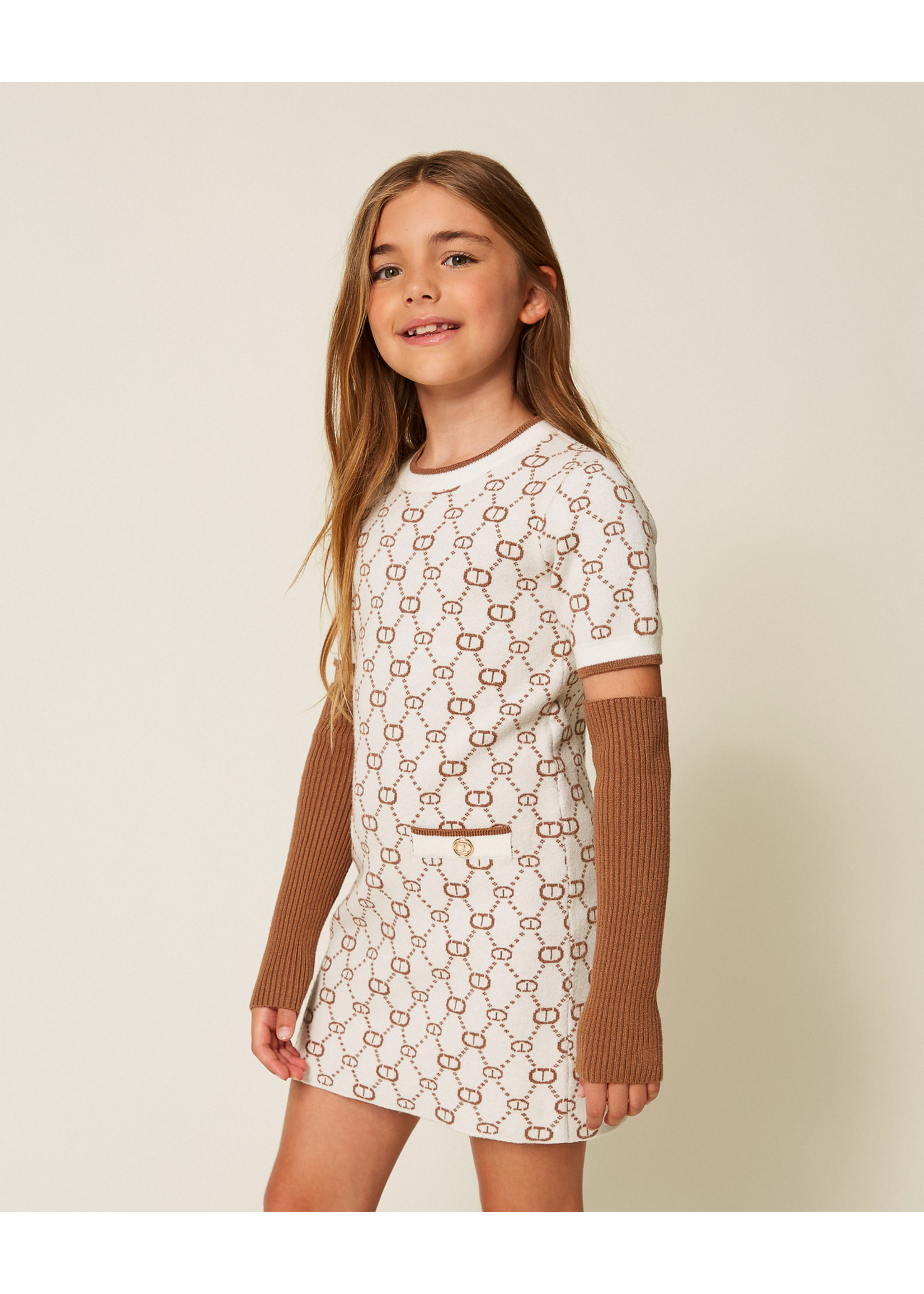 Twinset Twinset ABITO PAPIRO/MICRO LOGO CAMEL - 252GJ3020