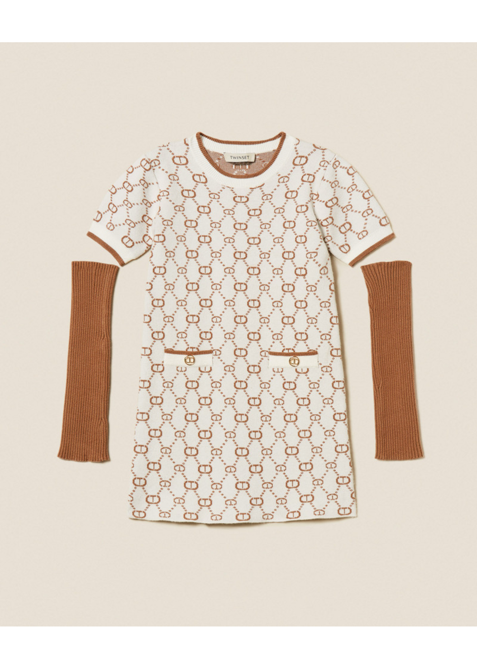 Twinset Twinset ABITO PAPIRO/MICRO LOGO CAMEL - 252GJ3020