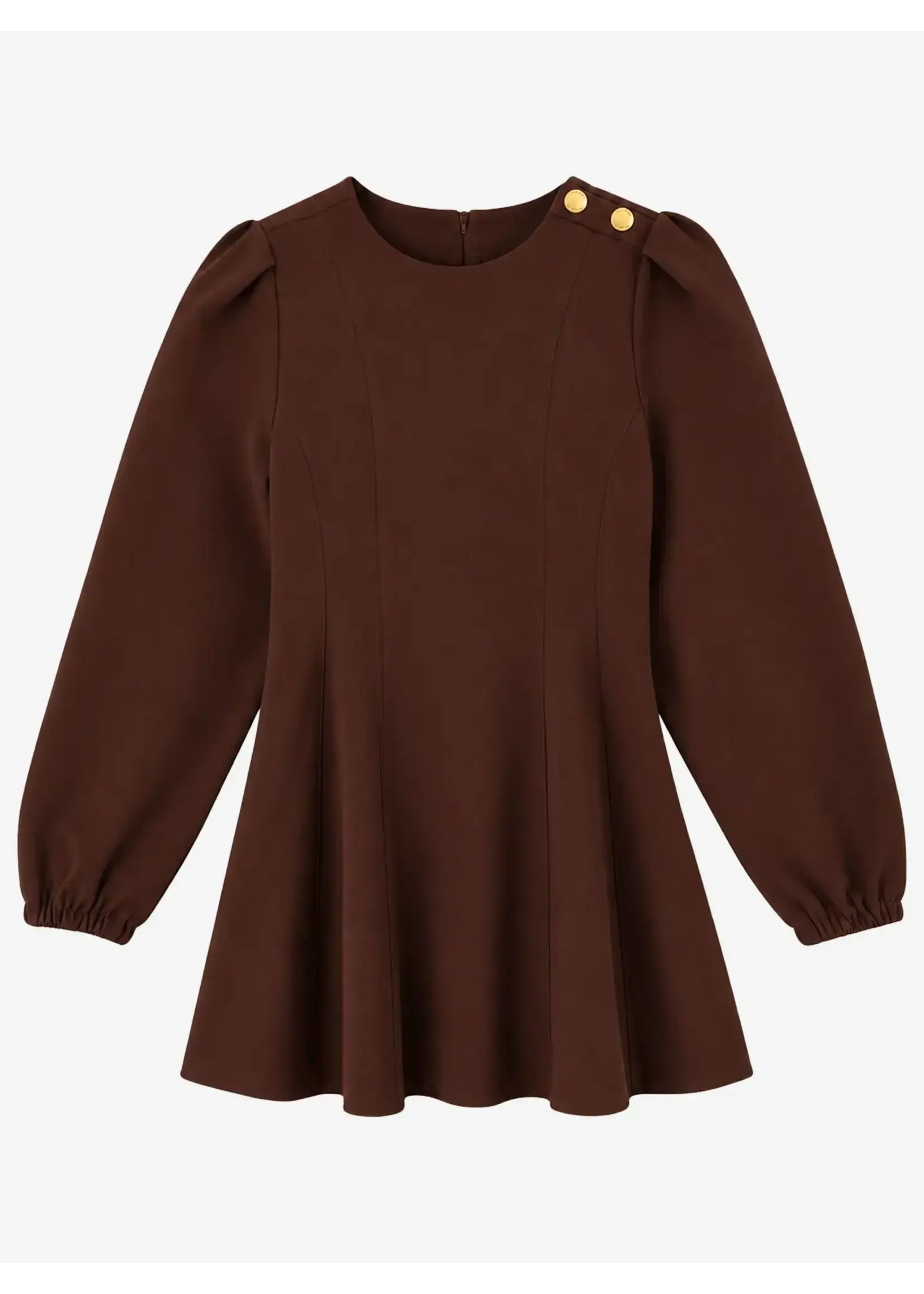 Nik&Nik Nik&Nik Eliza Dress Dark Chocolate G 5-693 2605