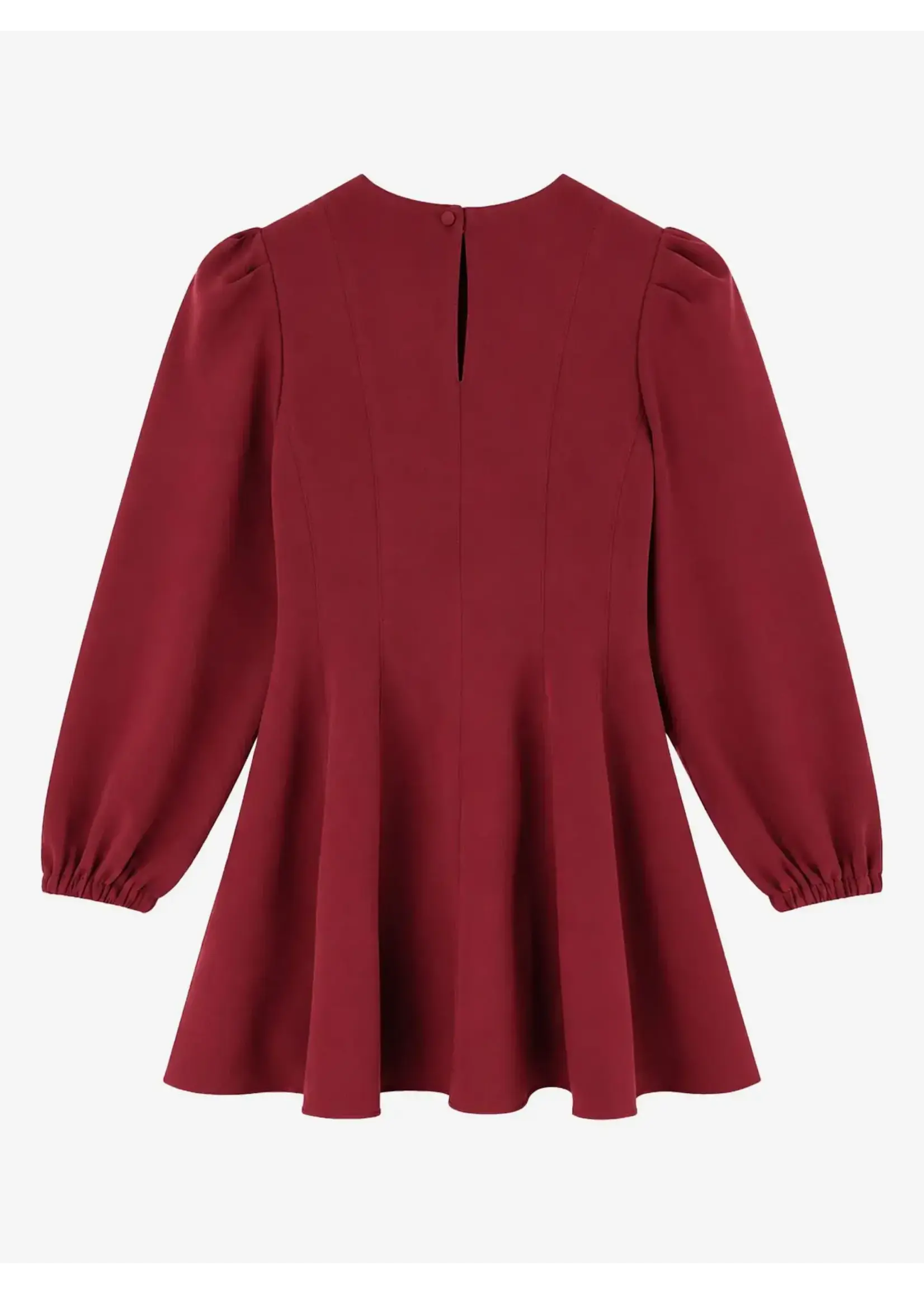 Nik&Nik Nik&Nik Eliza Dress Deep Burgundy G 5-693 2605
