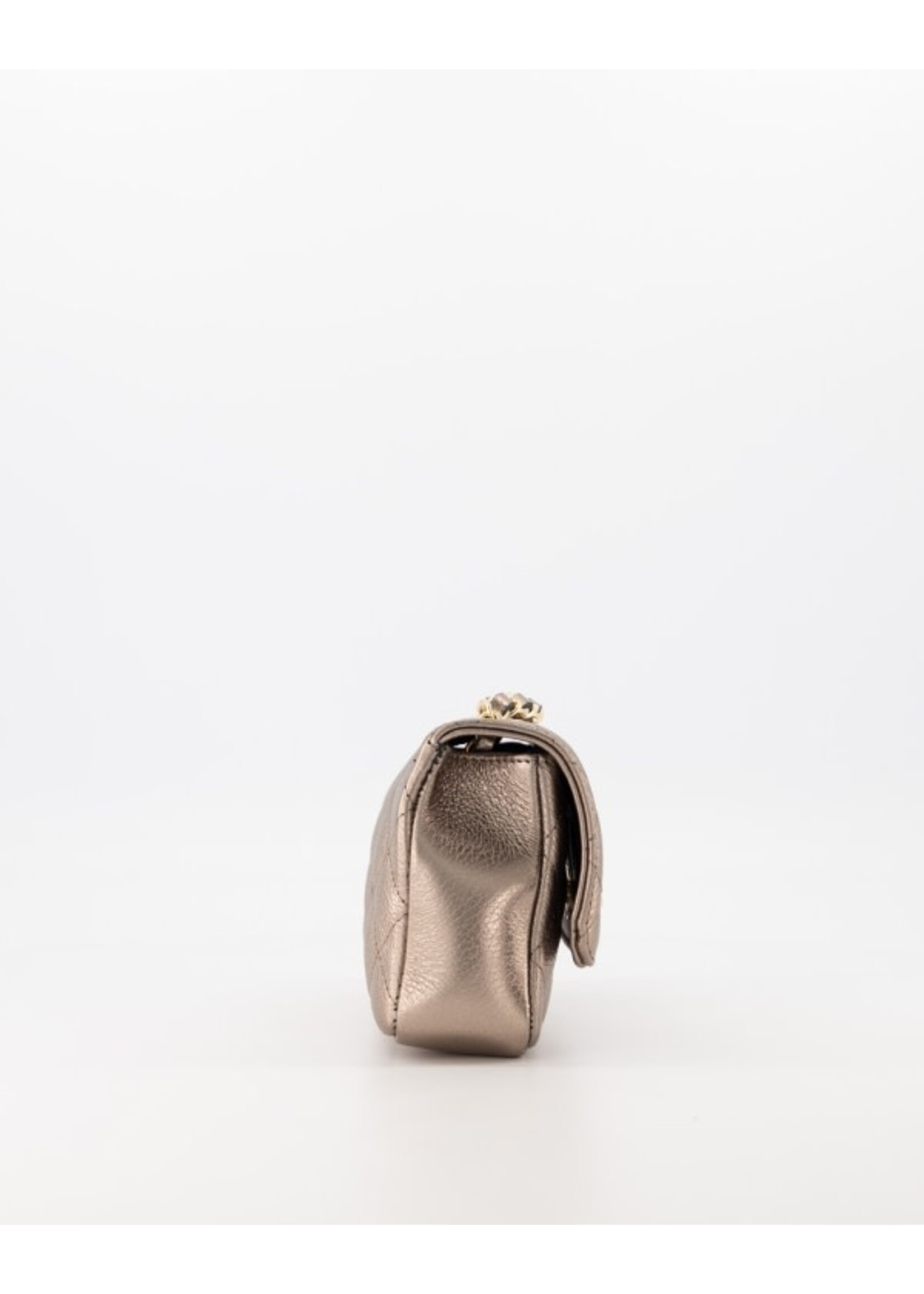Tasje  Teatro brons leer L19 x W6 x H13 cm