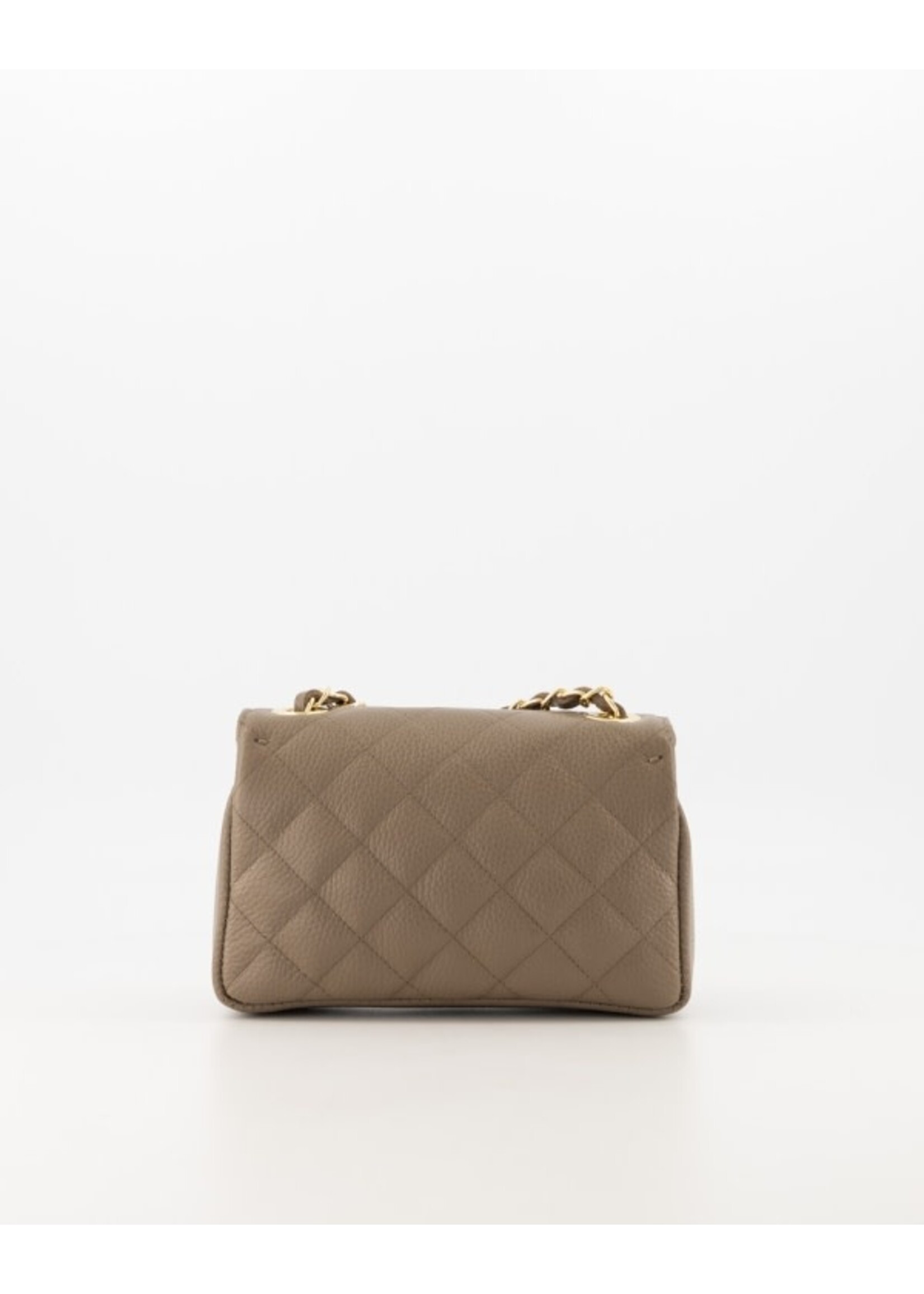 Tasje  Teatro taupe leer L19 x W6 x H13 cm
