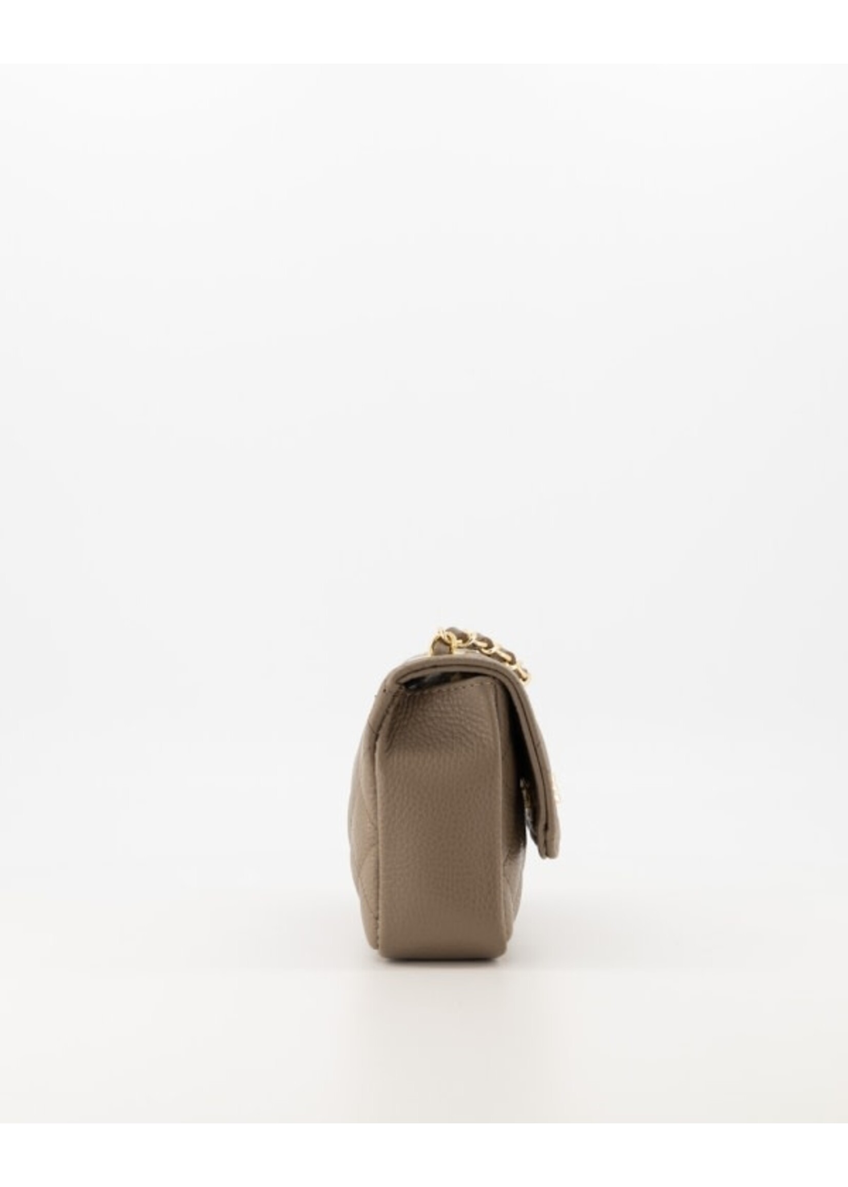 Tasje  Teatro taupe leer L19 x W6 x H13 cm