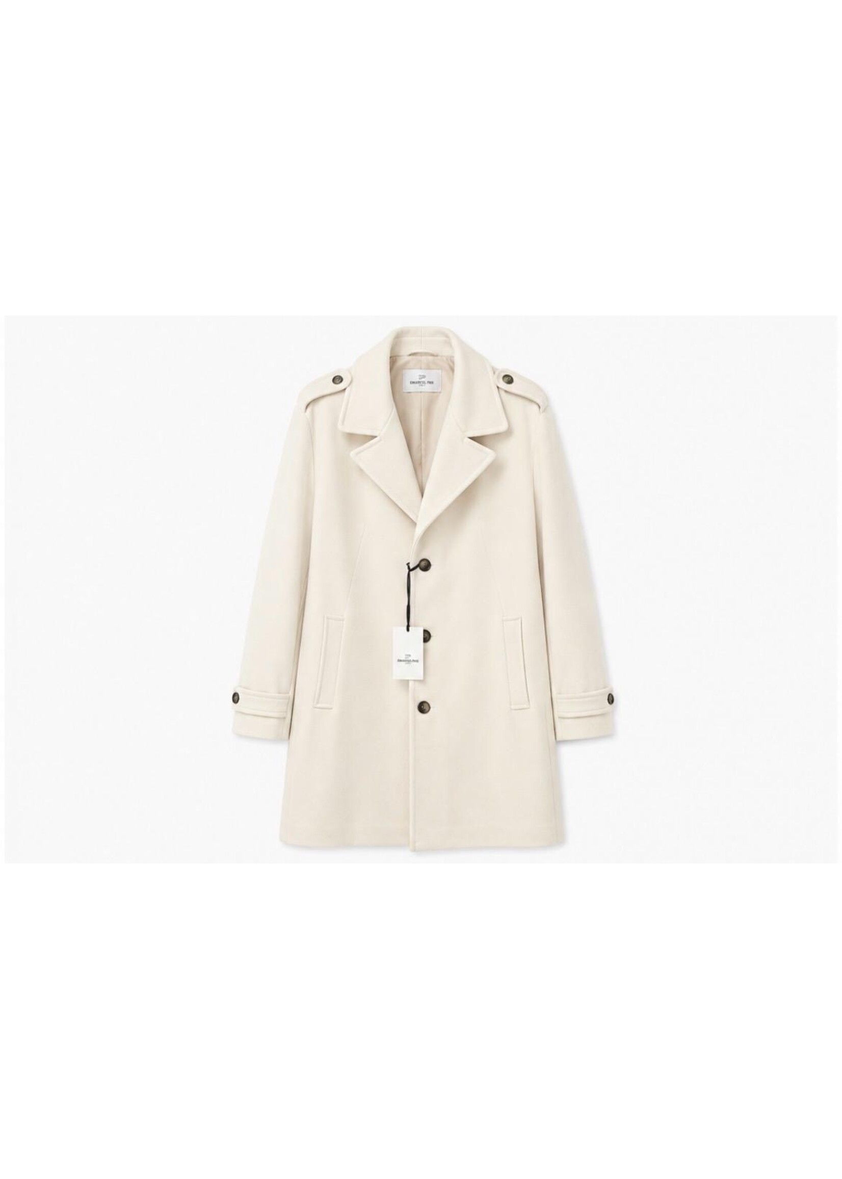 Emanuel Pris Emanuel Pris CAPPOTTO MONO PETTO OFF WHITE ECP9141-26R