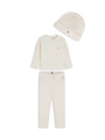 Tommy Hilfiger Tommy Hilfiger CABLE SWEATER BEANIE GIFTBOX KN0KN02080Z00 IVORY PETAL
