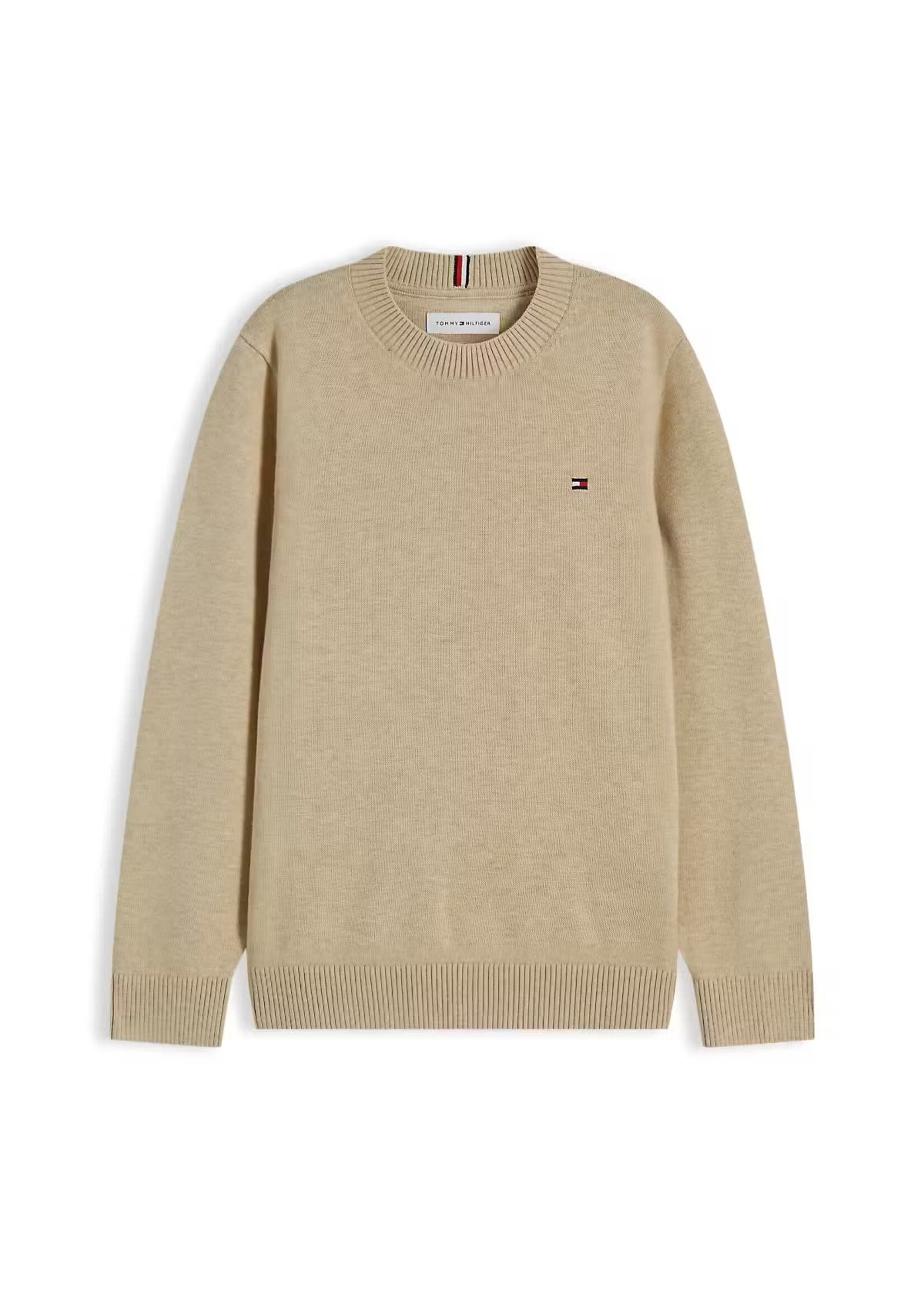 Tommy Hilfiger Tommy Hilfiger ESSENTIAL LIGHT SWEATER KB0KB10852AFO GENTLE GOLD HEATHER