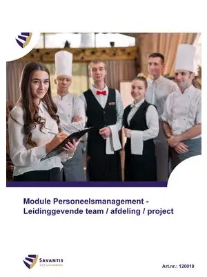 524053 - Docentpakket Module Personeelsmanagement-Leidinggevende team/afdeling/project