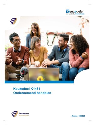 125025 Keuzedeel K1481 Ondernemend handelen (papieren versie)