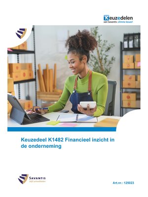125023 Keuzedeel K1482 Financieel inzicht in de onderneming (papieren versie)