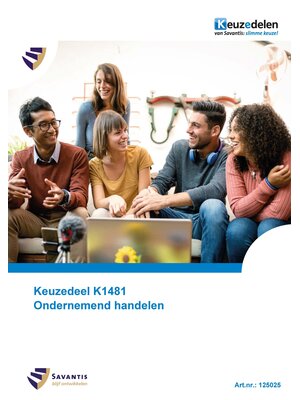 125025 Keuzedeel K1481 Ondernemend handelen (papieren versie)