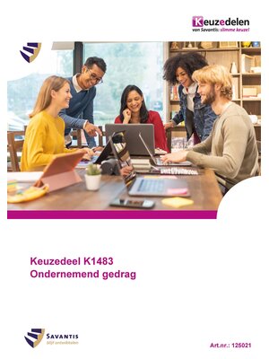 125021 Keuzedeel K1483 Ondernemend gedrag (papieren versie)