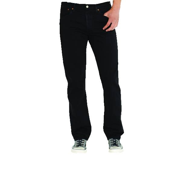 Levi's 501, Straight Leg Button Fly Jeans (Black) - Jaza Fashion