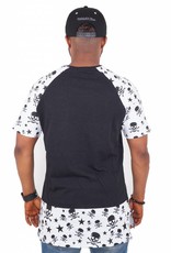 T-Shirt Homme Madmext avec Motif The Dead Head 98 Manches Courtes Noir / Blanc