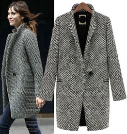 Jaza Fashion - Manteau en laine et dames - Manteau en laine