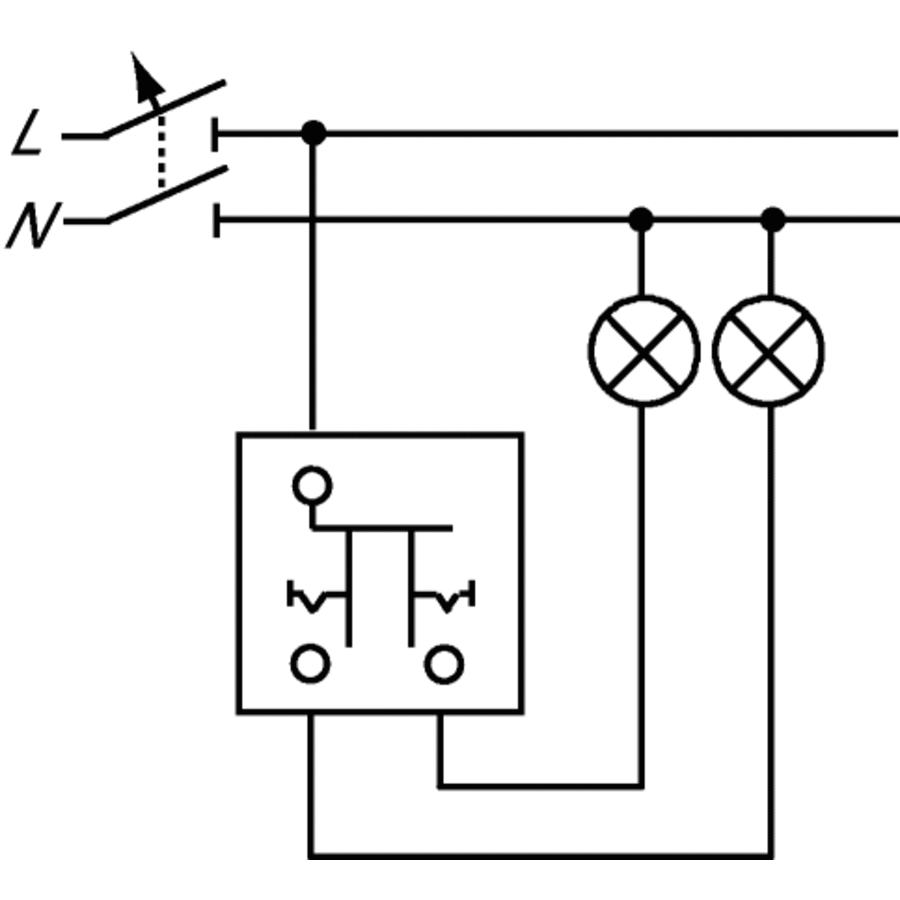 Busch-Jaeger serieschakelaar (2000/5 USR-503)