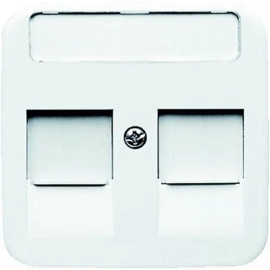 Busch-Jaeger centraalplaat modular jack 2-voudig Reflex SI (1800-214)