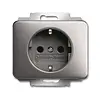 Busch-Jaeger wandcontactdoos randaarde kindveilig Alpha platin OP=OP (20 EUCRKS-20-503) Busch-Jaeger wandcontactdoos randaarde kindveilig Alpha platin OP=OP (20 EUCRKS-20-503)