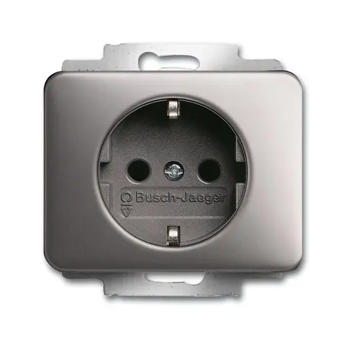 Busch-Jaeger wandcontactdoos randaarde kindveilig Alpha platin OP=OP (20 EUCRKS-20-503) Busch-Jaeger wandcontactdoos randaarde kindveilig Alpha platin OP=OP (20 EUCRKS-20-503)