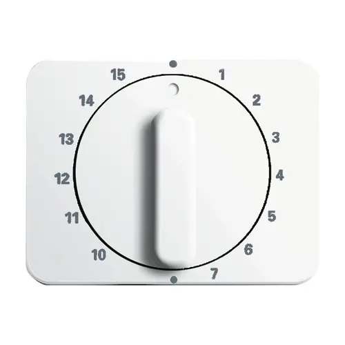 Busch-Jaeger draaigreep tijdschakelaar 15 min Alpha studiowit glans OP=OP (1770-24G-101)
