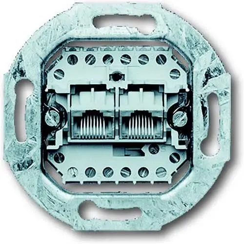 Busch-Jaeger RJ45 data wandcontactdoos CAT3 afzonderlijk bedraad (0215)