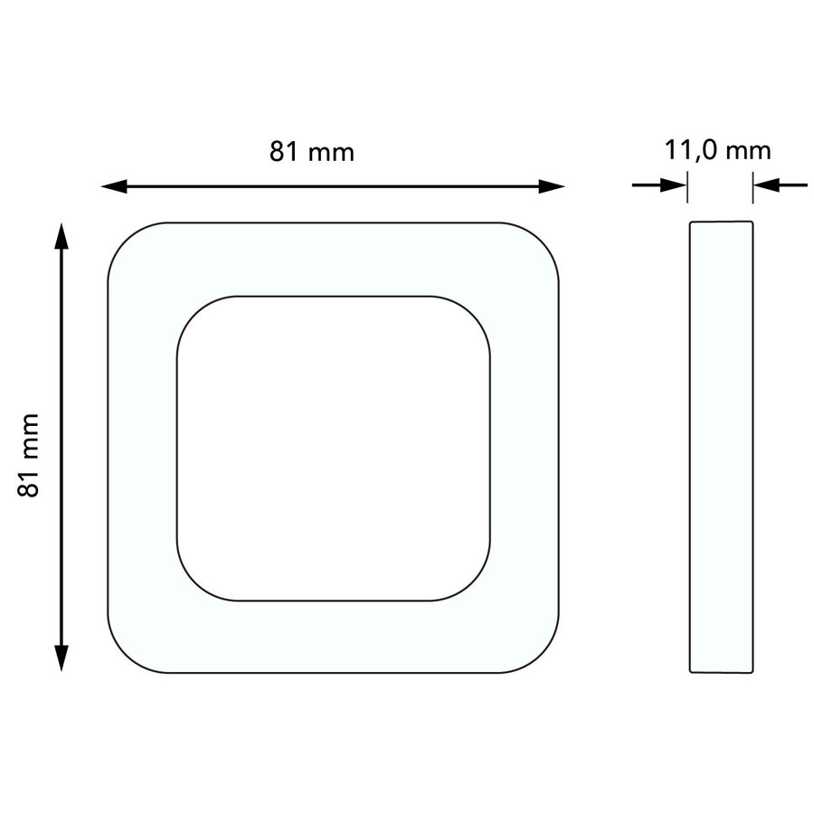 Busch-Jaeger afdekraam 1-voudig met klapdeksel Reflex SI wit (2518-214)