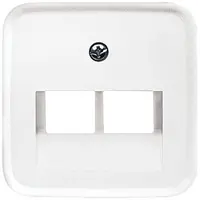 Busch-Jaeger centraalplaat RJ45 wandcontactdoos 2-voudig Reflex SI (1803-02-214)