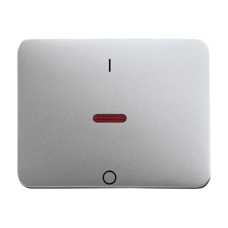 Busch-Jaeger schakelwip controlevenster rood + opdruk Alpha titanium OP=OP (1788-266)