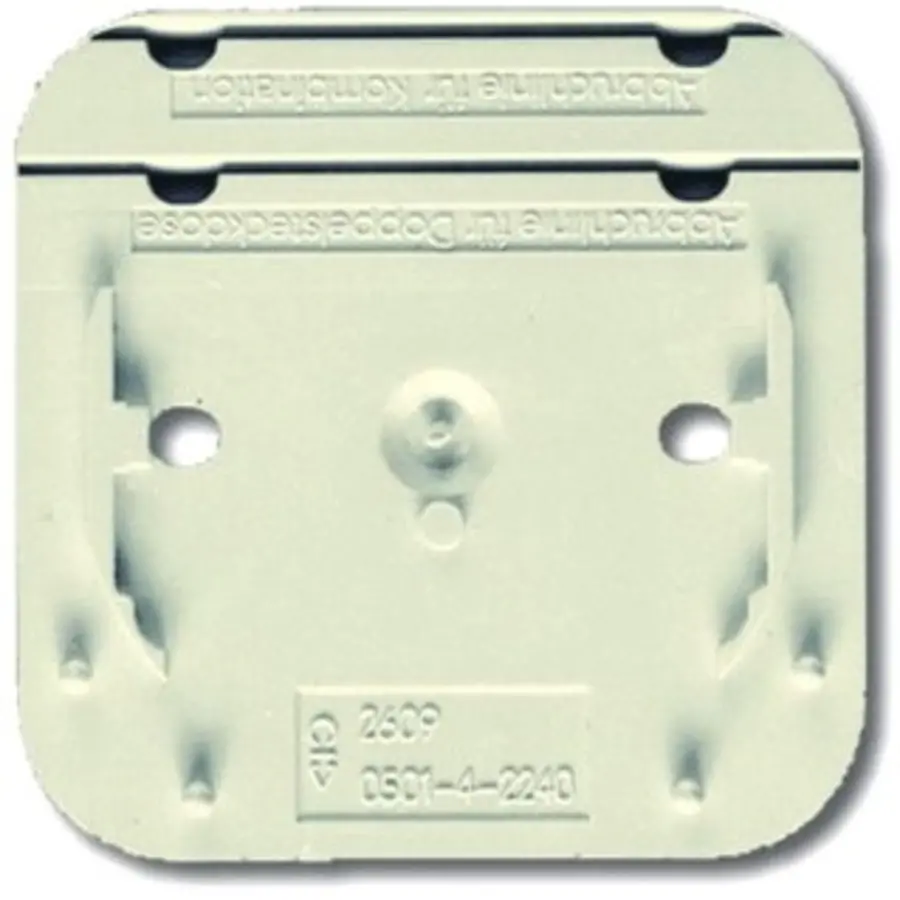 Busch-Jaeger bodemplaat 1v/2v ap creme (2609 AP)