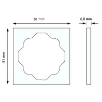 Busch-Jaeger afdekraam 1-voudig Impuls alpinwit OP=OP (1721-74)