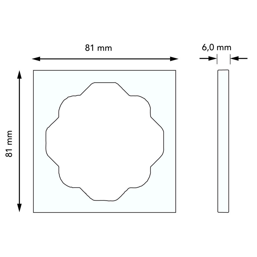 Busch-Jaeger afdekraam 1-voudig Impuls alpinwit OP=OP (1721-74)