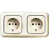 Busch-Jaeger wandcontactdoos 2-voudig randaarde voorbedraad voor duo-inbouwdoos Standaard SI (20-2 EUCJ-212-503) Busch-Jaeger wandcontactdoos 2-voudig randaarde voorbedraad voor duo-inbouwdoos Standaard SI (20-2 EUCJ-212-503)