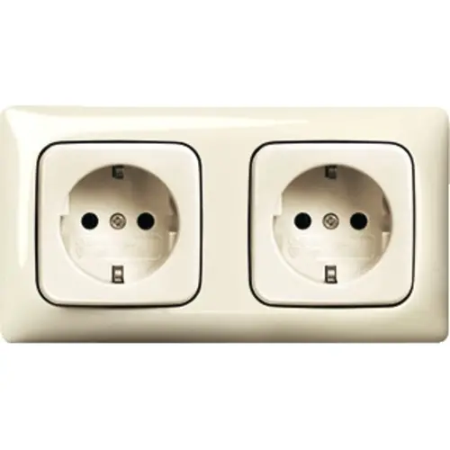 Busch-Jaeger wandcontactdoos 2-voudig randaarde voorbedraad voor duo-inbouwdoos Standaard SI Linear (20-2 EUCJ-212K-503) Busch-Jaeger wandcontactdoos 2-voudig randaarde voorbedraad voor duo-inbouwdoos Standaard SI Linear (20-2 EUCJ-212K-503)