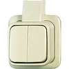 Busch-Jaeger serieschakelaar K/P-25 opbouw AP plus creme (2601/5 APJ)