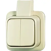 Busch-Jaeger serieschakelaar K/P-25 opbouw AP plus creme (2601/5 APJ)