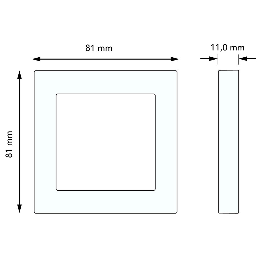 Busch-Jaeger afdekraam 1-voudig SI Linear (2511-212K-102)