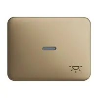 Busch-Jaeger schakelwip controlevenster transparant + symbool licht Alpha brons OP=OP (1789 LI-21)