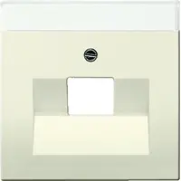 Busch-Jaeger centraalplaat RJ45 wandcontactdoos creme (1803-82)