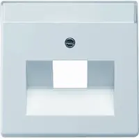 Busch-Jaeger centraalplaat RJ45 wandcontactdoos 1-voudig aluzilver mat (1803-83)