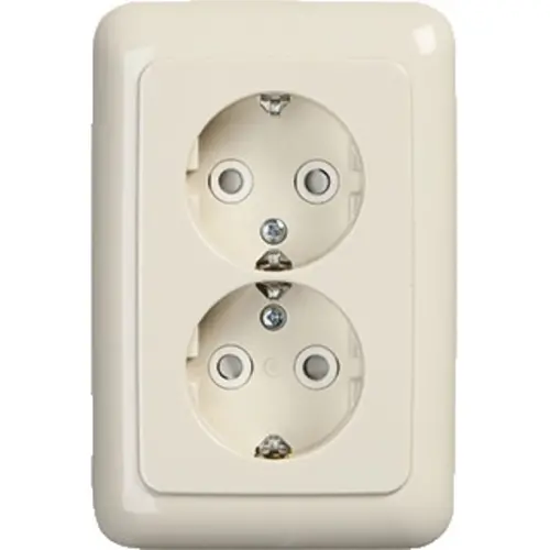 Busch-Jaeger wandcontactdoos 2-voudig randaarde Safety+ voor ovale 1,5 inbouwdoos standaard SI (302EUJT-212) Busch-Jaeger wandcontactdoos 2-voudig randaarde Safety+ voor ovale 1,5 inbouwdoos standaard SI (302EUJT-212)