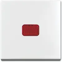 Busch-Jaeger schakelwip met groot rood controlevenster Balance SI wit glans (2509-914)