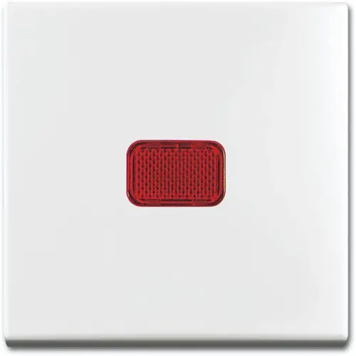 Busch-Jaeger schakelwip met groot rood controlevenster Balance SI wit glans (2509-914)