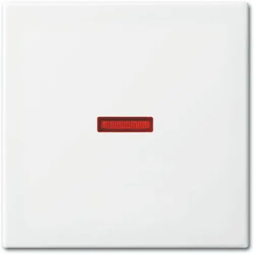 Busch-Jaeger schakelwip met klein rood controlevenster Balance SI wit glans (1789-914)