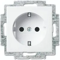 Busch-Jaeger wandcontactdoos randaarde Safety+ met LED-oriëntatieverlichting Balance SI wit glans (20 EUCBLI-914)