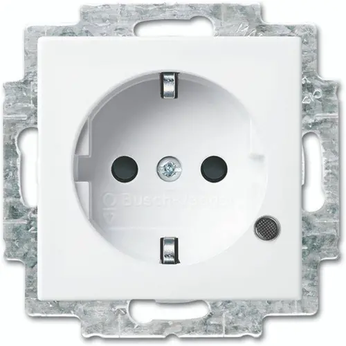 Busch-Jaeger wandcontactdoos randaarde Safety+ met LED-controleverlichting Balance SI wit glans (20 EUCBL-914) Busch-Jaeger wandcontactdoos randaarde Safety+ met LED-controleverlichting Balance SI wit glans (20 EUCBL-914)