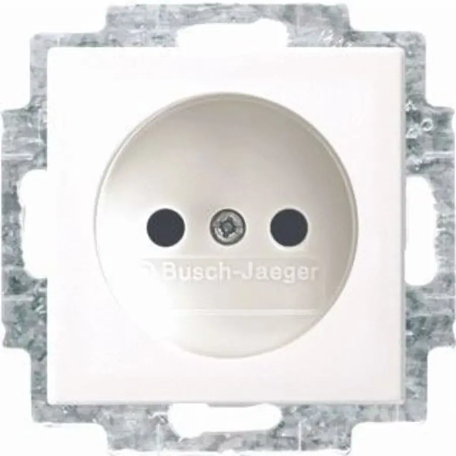 Busch-Jaeger wandcontactdoos zonder randaarde kindveilig Balance SI (2300UCB-914-500)